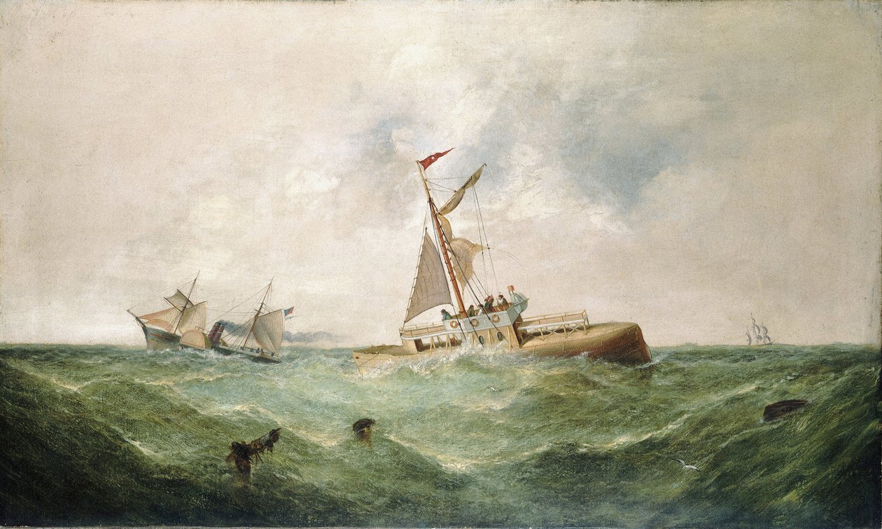 Der Transport der Nadel der Kleopatra nach England, 1877 von George Knight