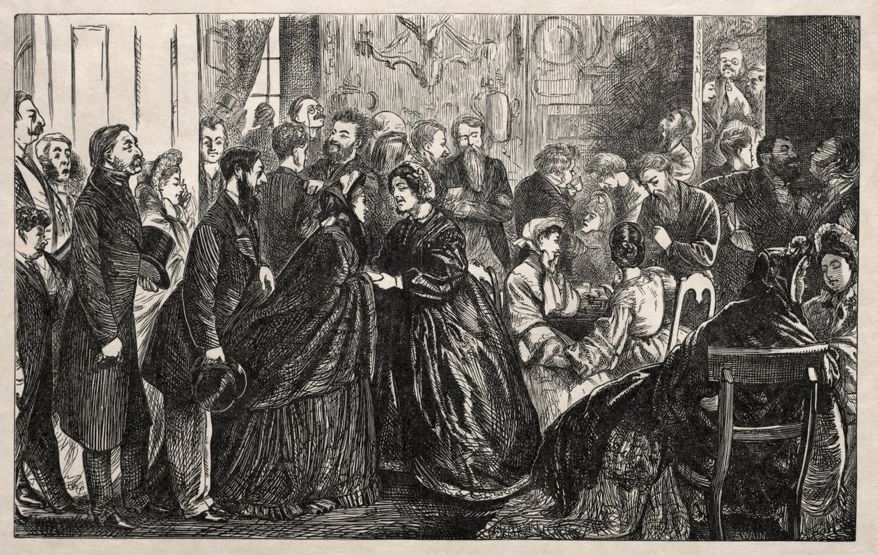 Ein Kesseltrommel in Mayfair, 1862 von George Louis Palmella Busson Du Maurier