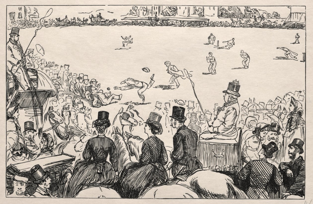 Universitäts-Cricket-Match bei Lords von George Louis Palmella Busson Du Maurier