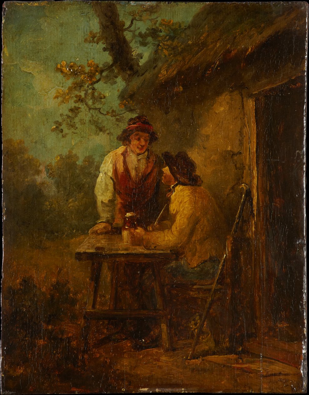Bauern vor einer Hütte von George Morland
