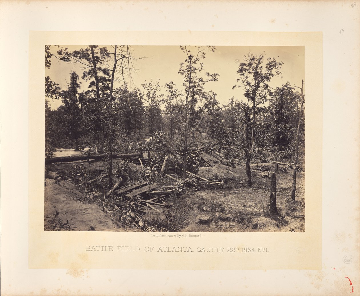 Schlachtfeld von Atlanta, Georgia, 22. Juli 1864, Nr. 1 von George N. Barnard