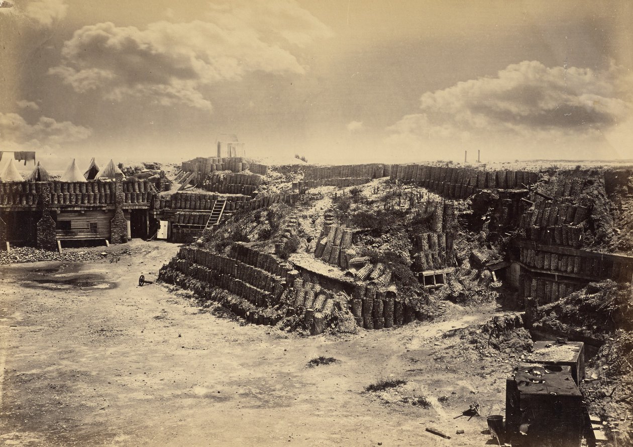 Innenansicht von Fort Sumpter von George N. Barnard