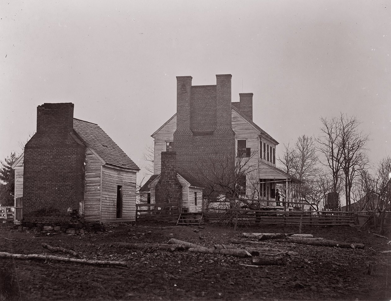 Lewis House. Schlachtfeld von Bull Run, 1861-62 von George N. Barnard