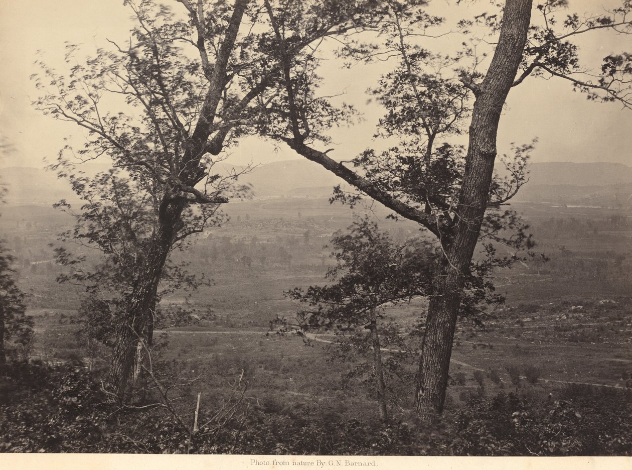 Obstgarten Knob von Mission Ridge von George N. Barnard