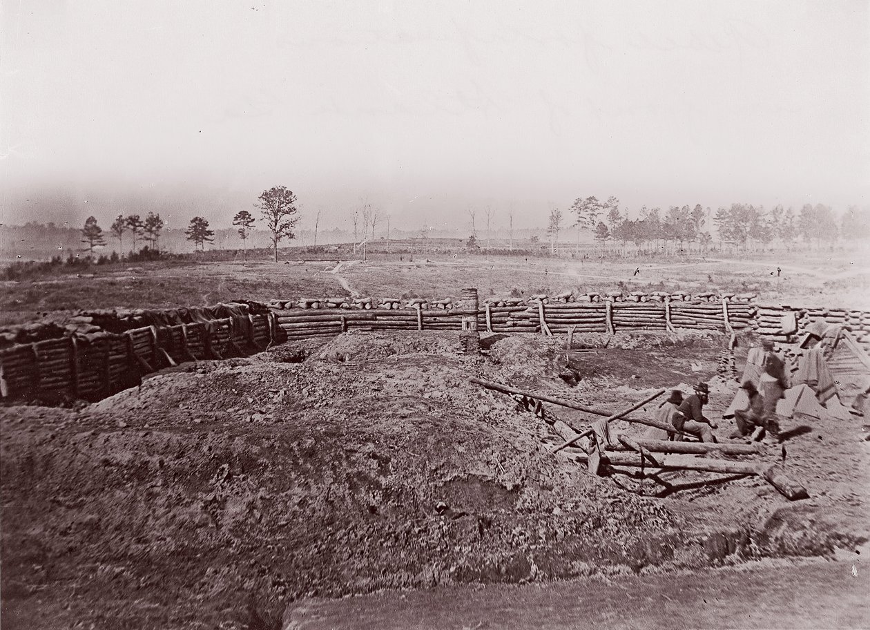 Rebellenbefestigungen vor Atlanta, ca. 1864 von George N. Barnard