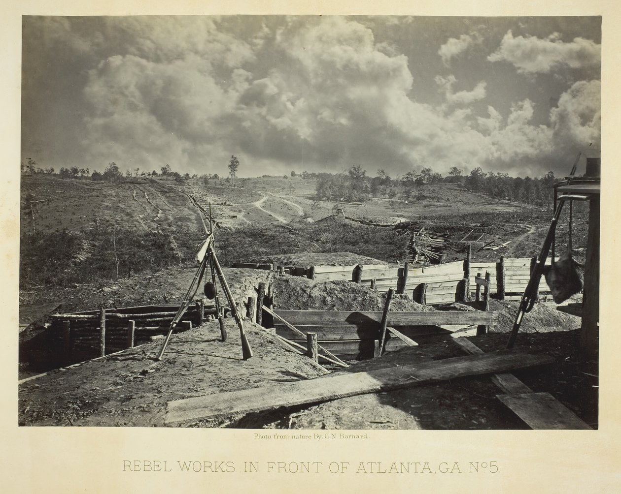 Rebellenwerke vor Atlanta, GA, Nr. 5 von George N. Barnard