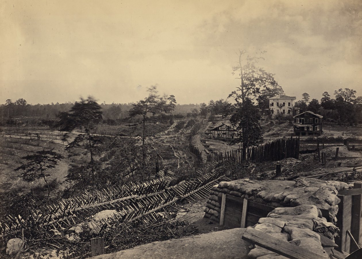 Rebellenwerke vor Atlanta, Georgia, Nr. 1 von George N. Barnard