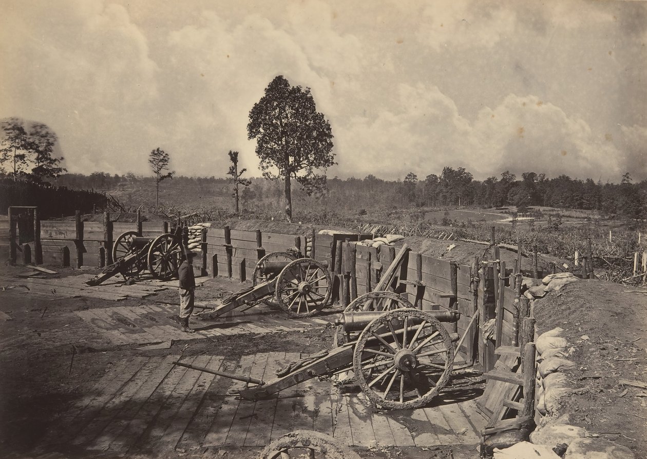 Rebellenwerke vor Atlanta, Georgia Nr. 2, 1860er Jahre von George N. Barnard