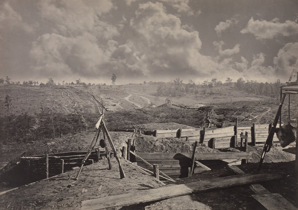 Rebellenwerke vor Atlanta, Georgia Nr. 5, 1860er Jahre von George N. Barnard