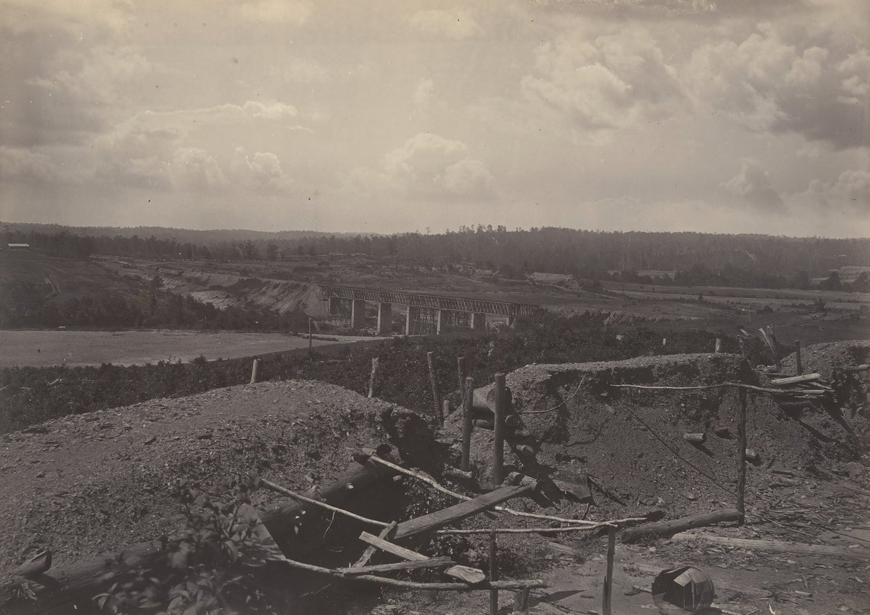 Südliches Ufer des Chattahoochie, Georgia, 1860er Jahre von George N. Barnard