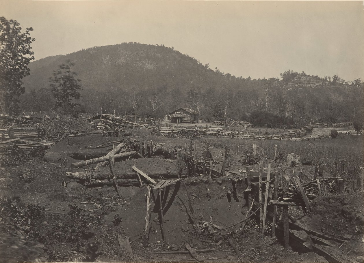 Die Front des Kenesaw Mountain, Georgia, 1860er Jahre von George N. Barnard