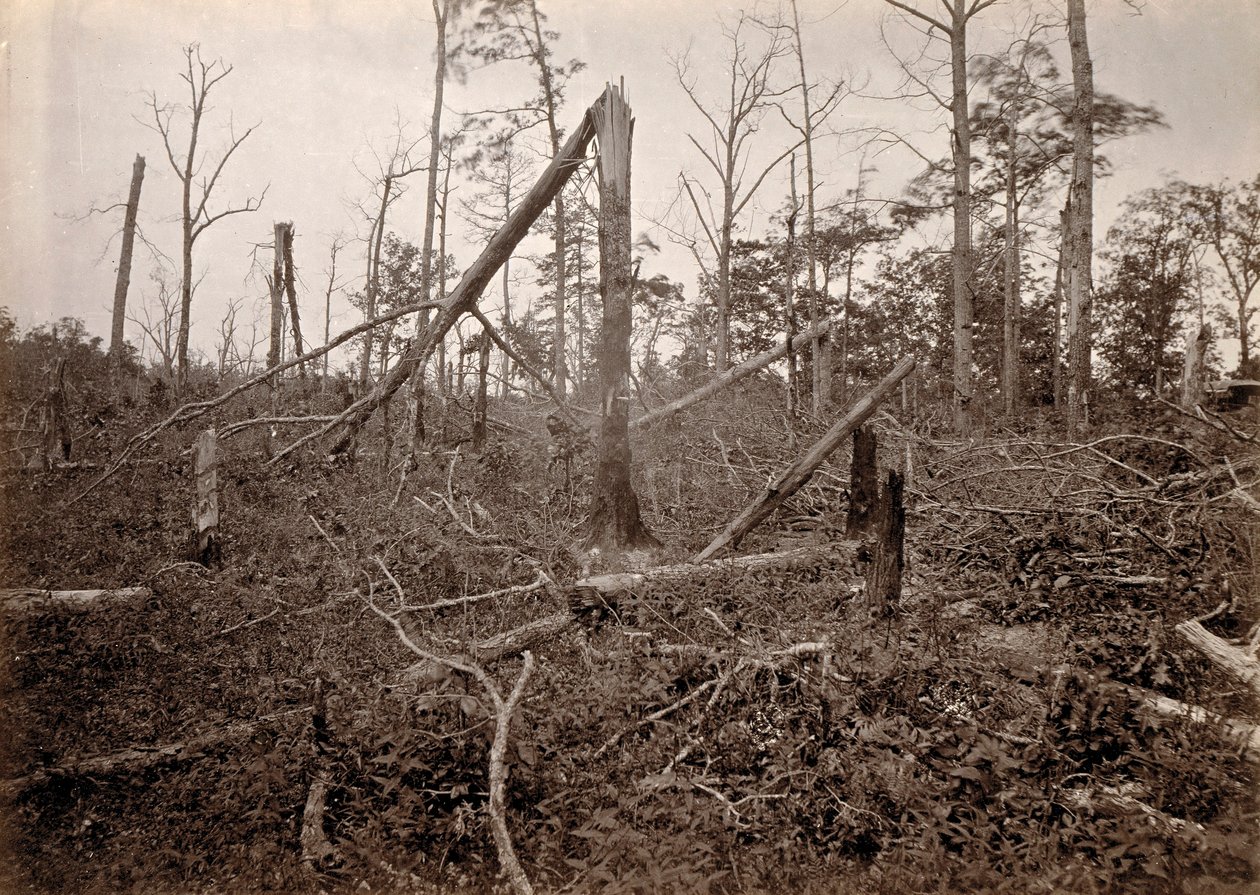 Die "Höllenloch", New Hope Church, Georgia, aus Fotografische Ansichten von Shermans Feldzug, Platte 27 von George N. Barnard