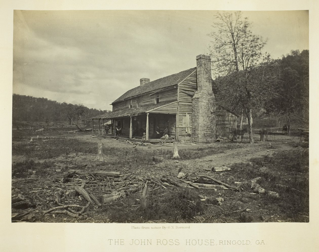 Das John-Ross-Haus, Ringold, GA von George N. Barnard