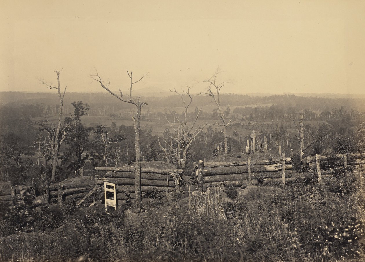 Ansicht des Kenesaw Mountain, Georgia von George N. Barnard