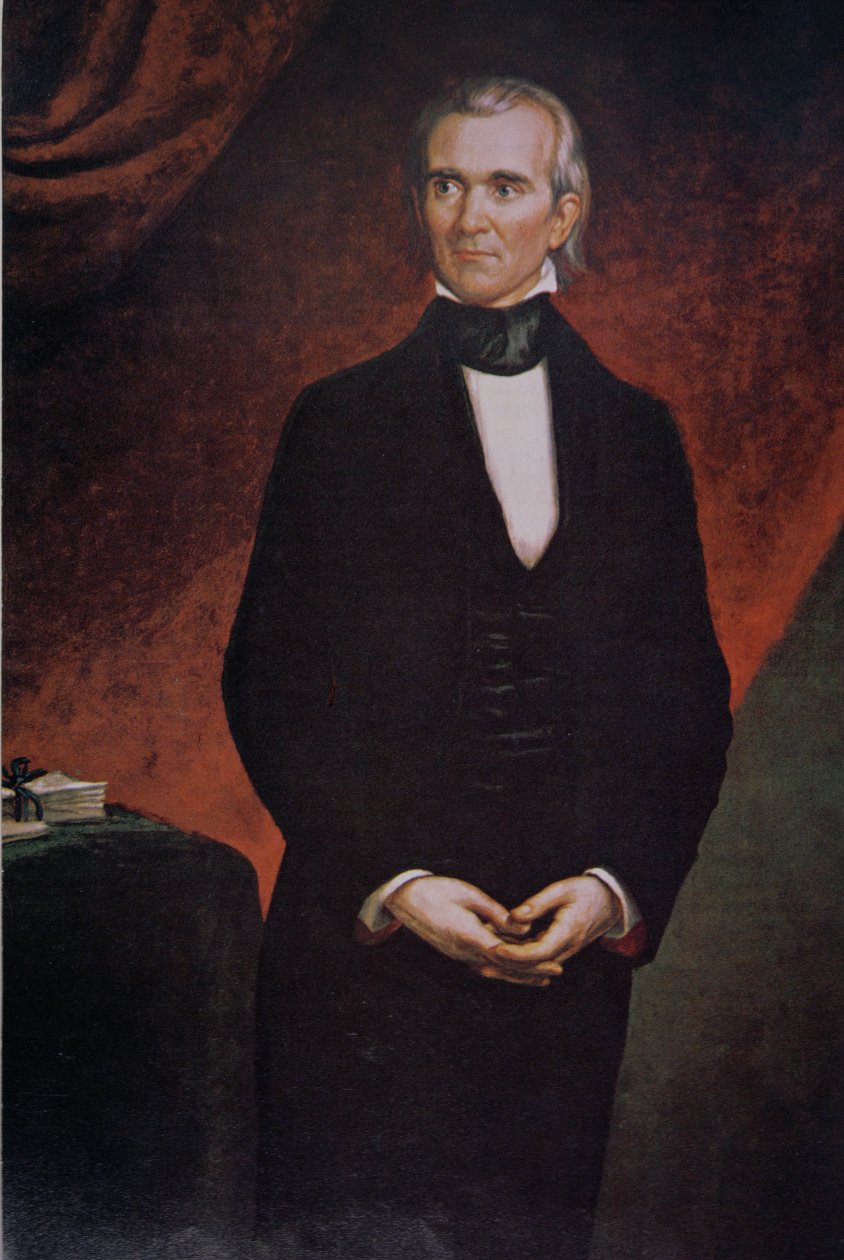 James Knox Polk (1795-1849) von George Peter Alexander (after) Healy