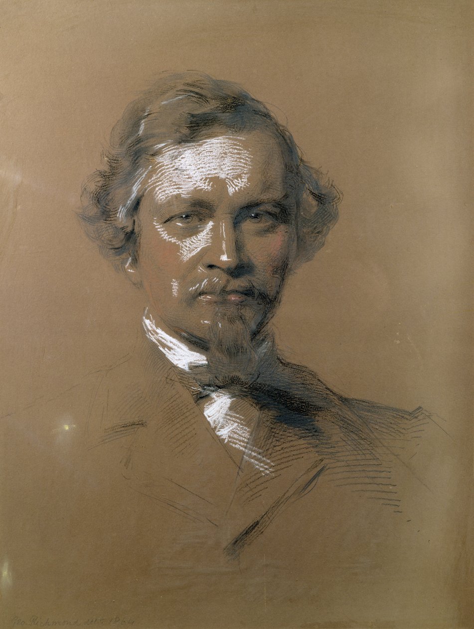 August Wilhelm Hofmann (1818-92), deutscher Chemiker, 1864 von George Richmond