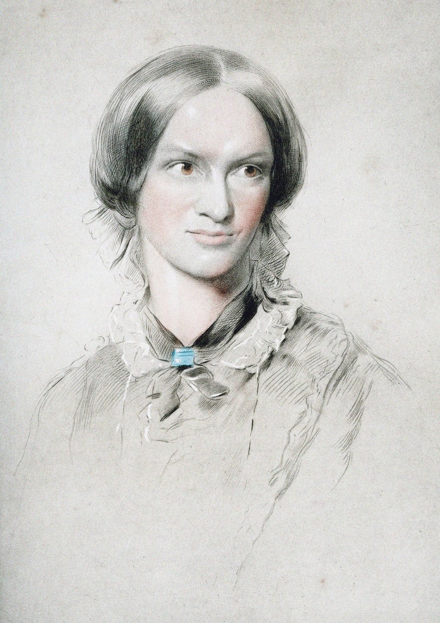 Porträt der Schriftstellerin Charlotte Brontë 1816-1855, ca. 1850 von George Richmond