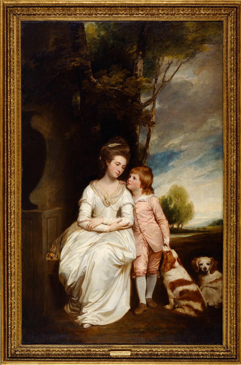 Anne Gräfin von Albemarle und ihr Sohn von George Romney