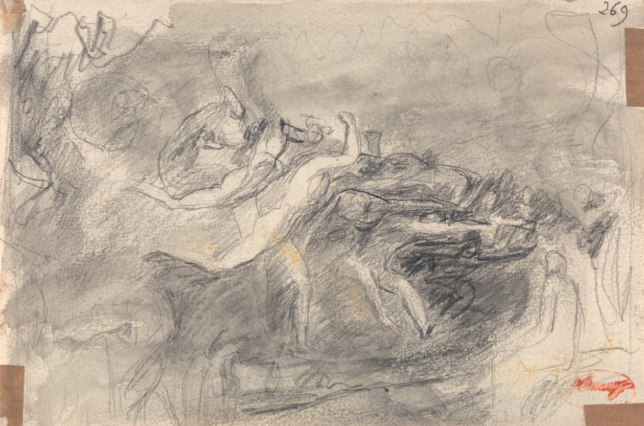 Dämonischer Angriff bei der Versuchung Christi von George Romney