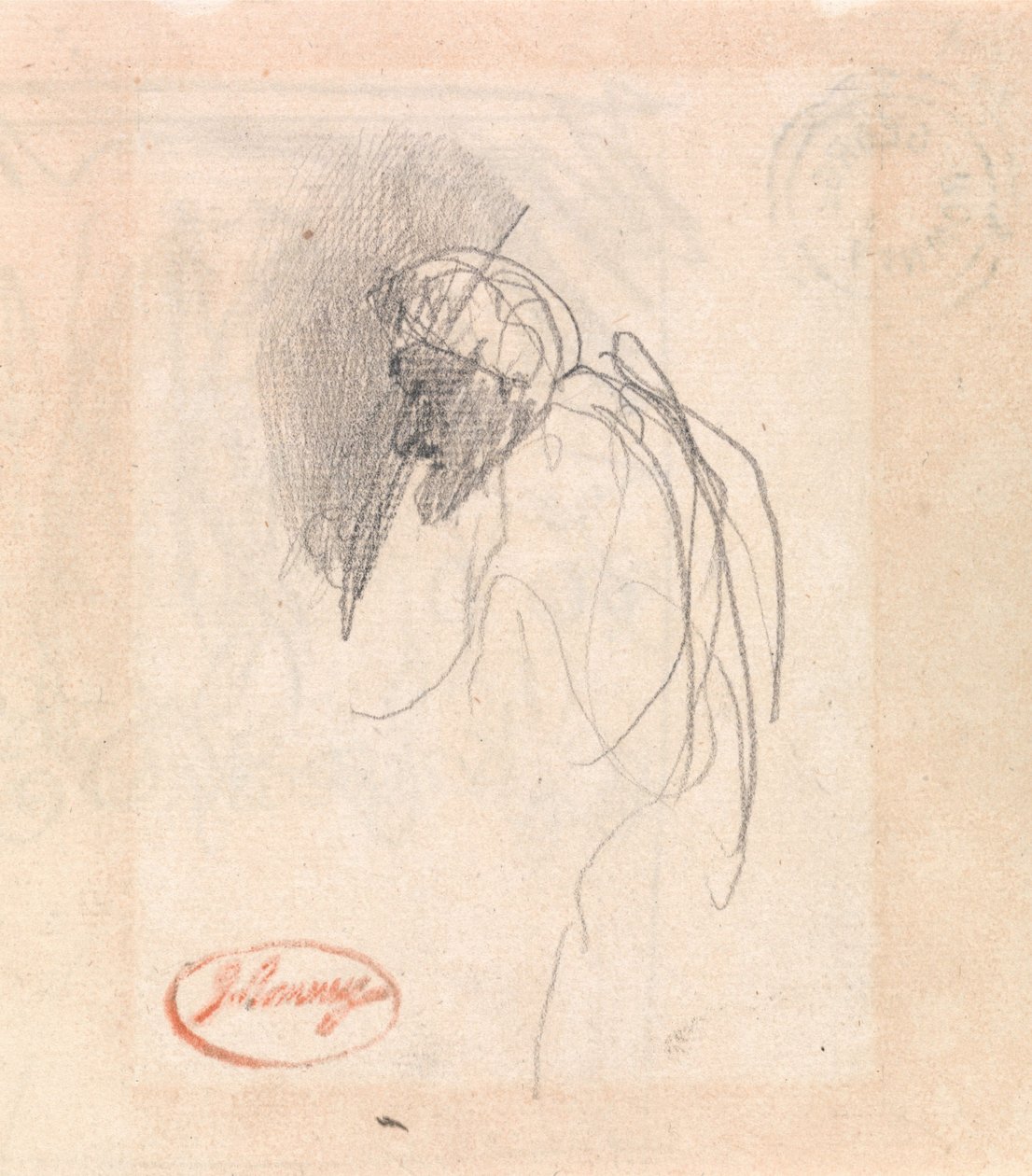 Figur mit Kopfbedeckung von George Romney