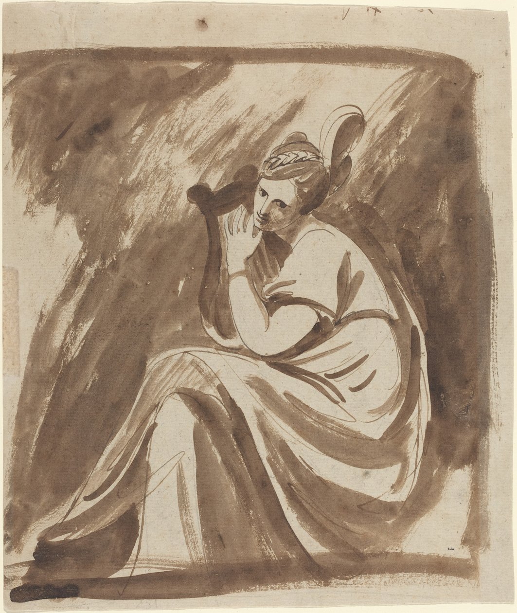 Lady Hamilton spielt eine Lyra von George Romney