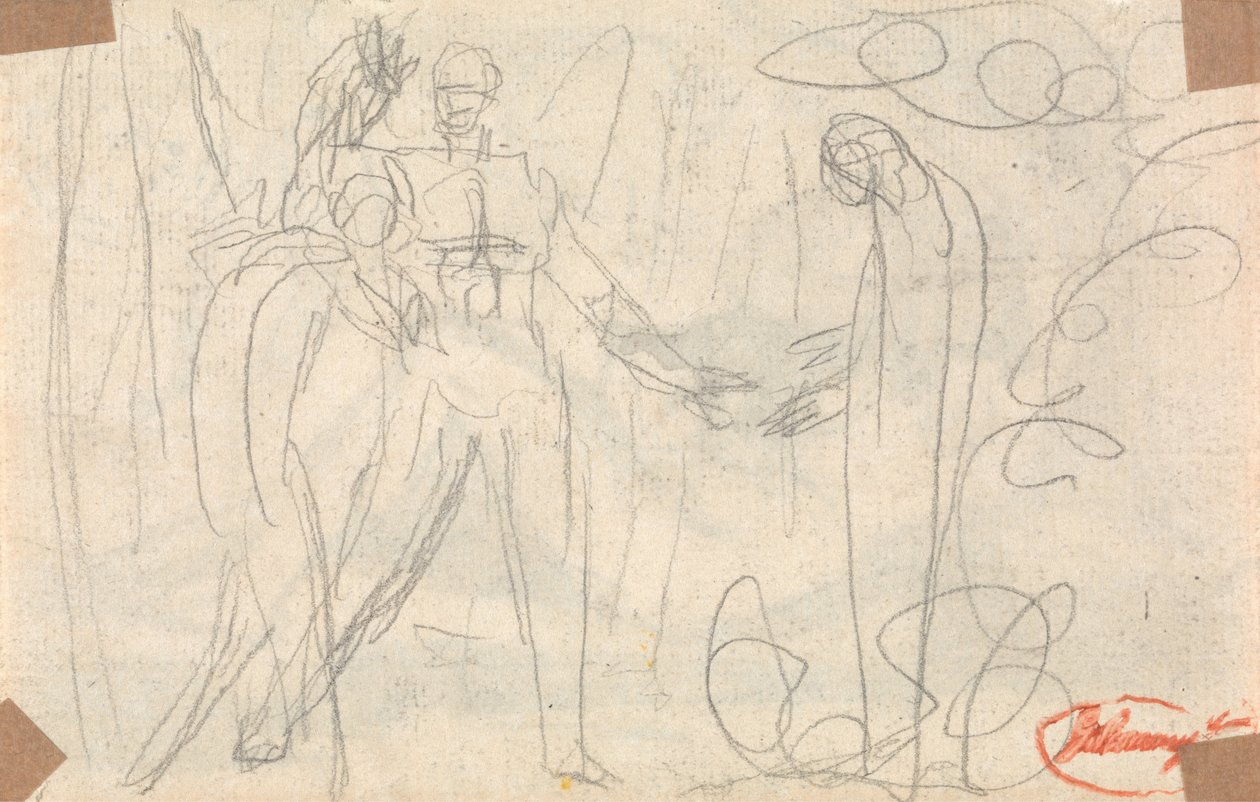Pharmarus erhebt das Phantom vor Kunaza von George Romney