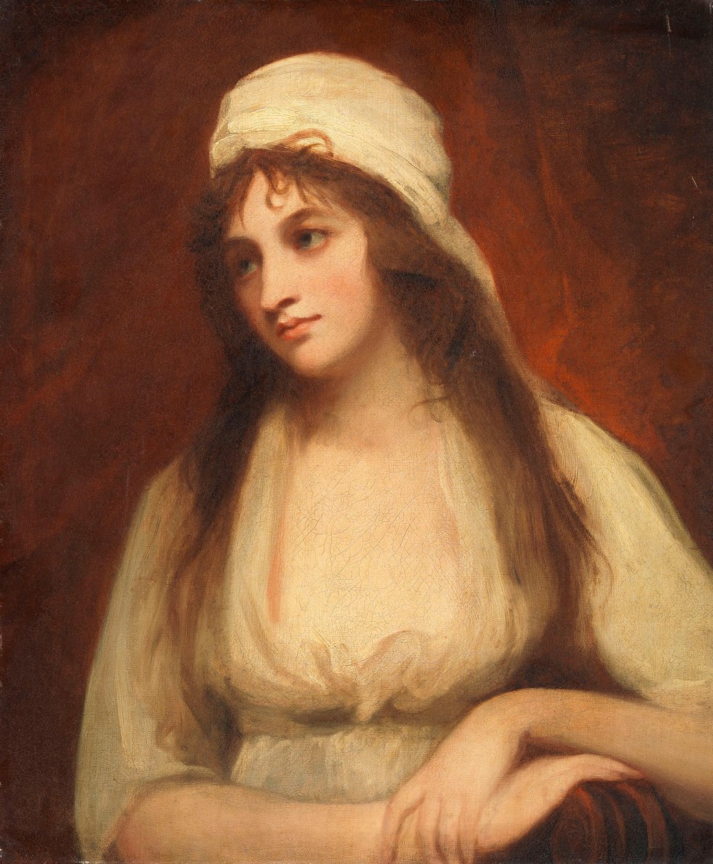Porträt von Mary Tighe (1747-1791), Dichterin von George Romney
