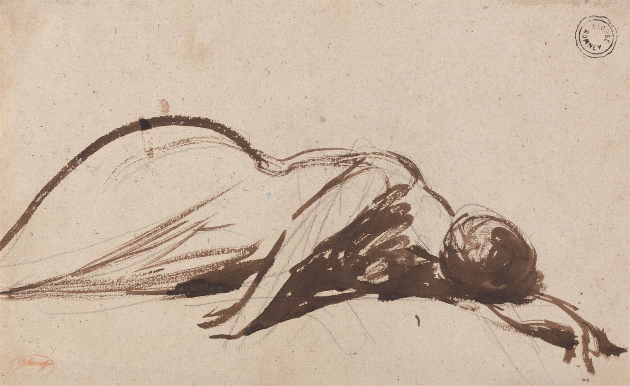 Niederliegende Frau von George Romney
