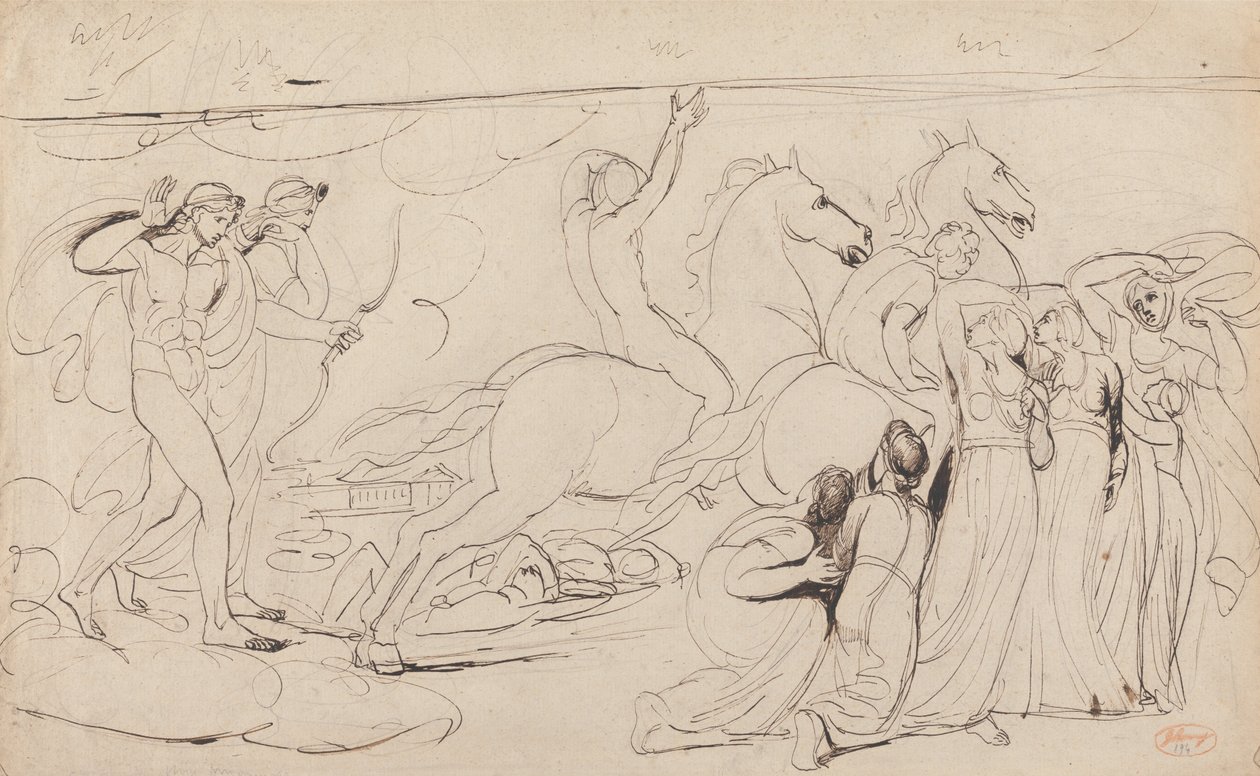Die Zerstörung der Kinder Niobes von George Romney