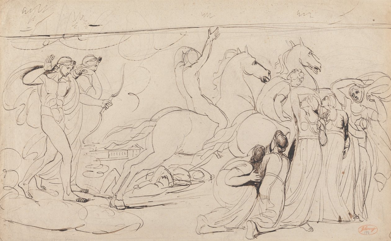 Die Zerstörung der Kinder Niobes von George Romney