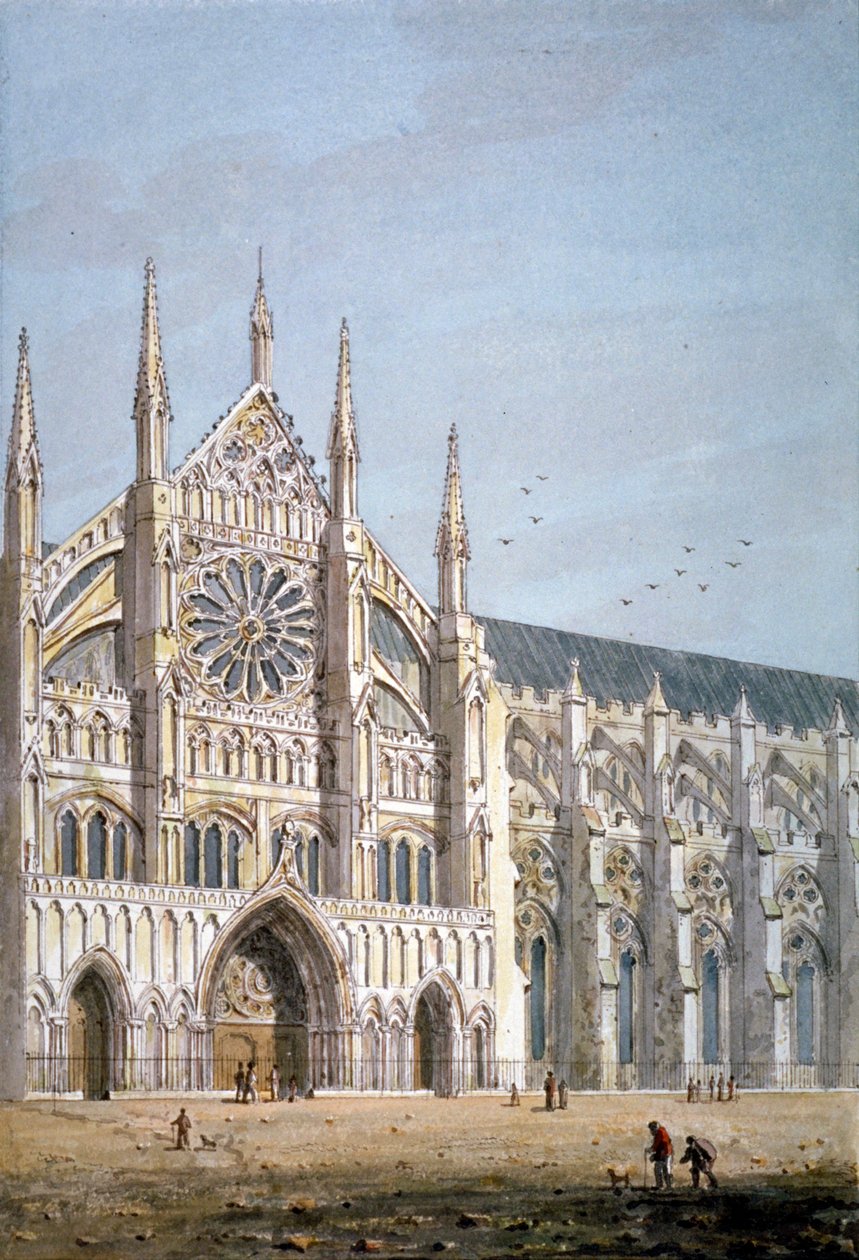 Nordtür der Westminster Abbey, London von George Shepherd