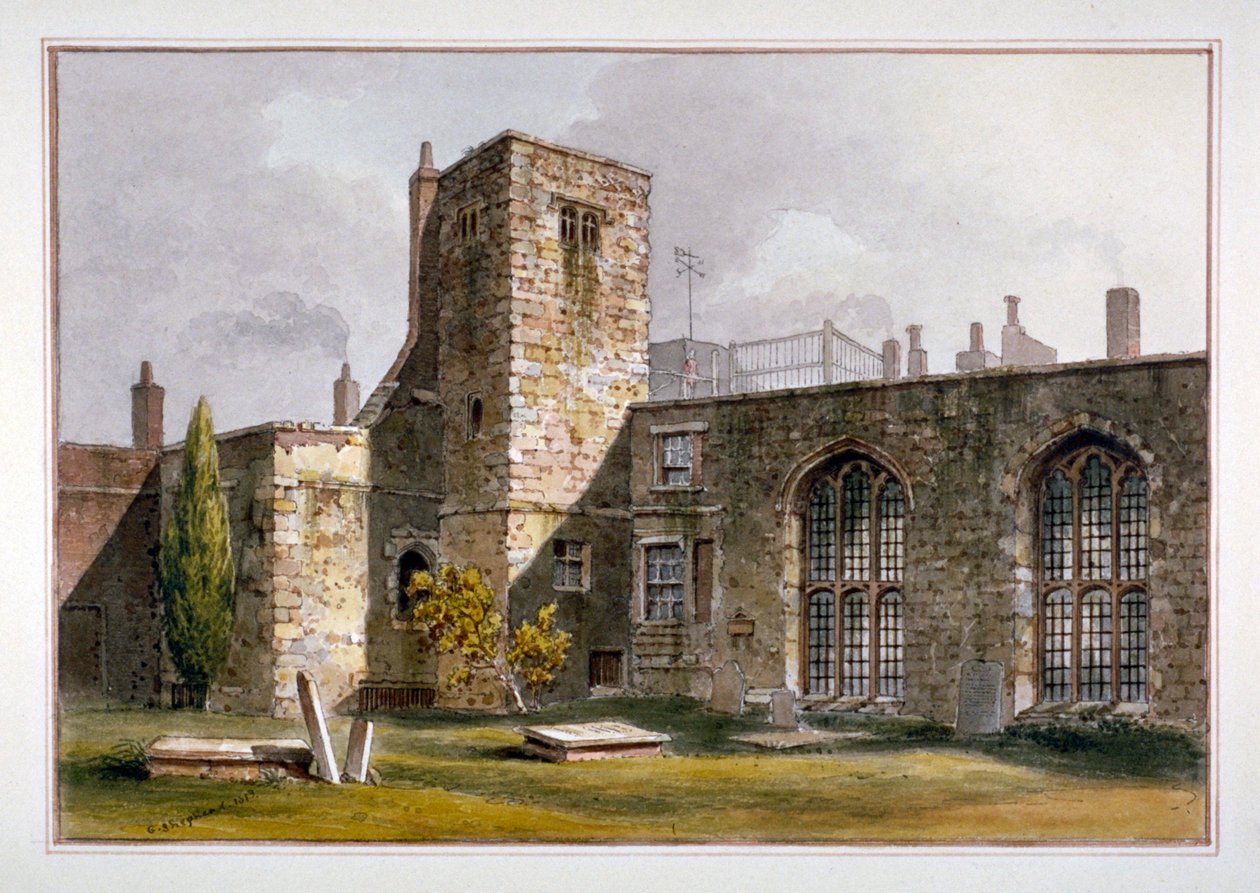 Ansicht der Savoy-Kapelle, Savoy-Palast, Westminster von George Shepherd