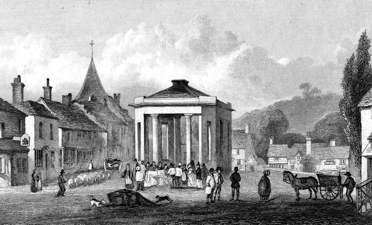 Westerham, Kent, graviert von H. Adlard, 1832 von George Shepherd