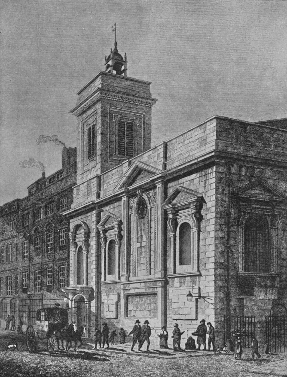 Kirche St. Mildred, Poultry, City of London, 1812-1911 von George Sidney Shepherd