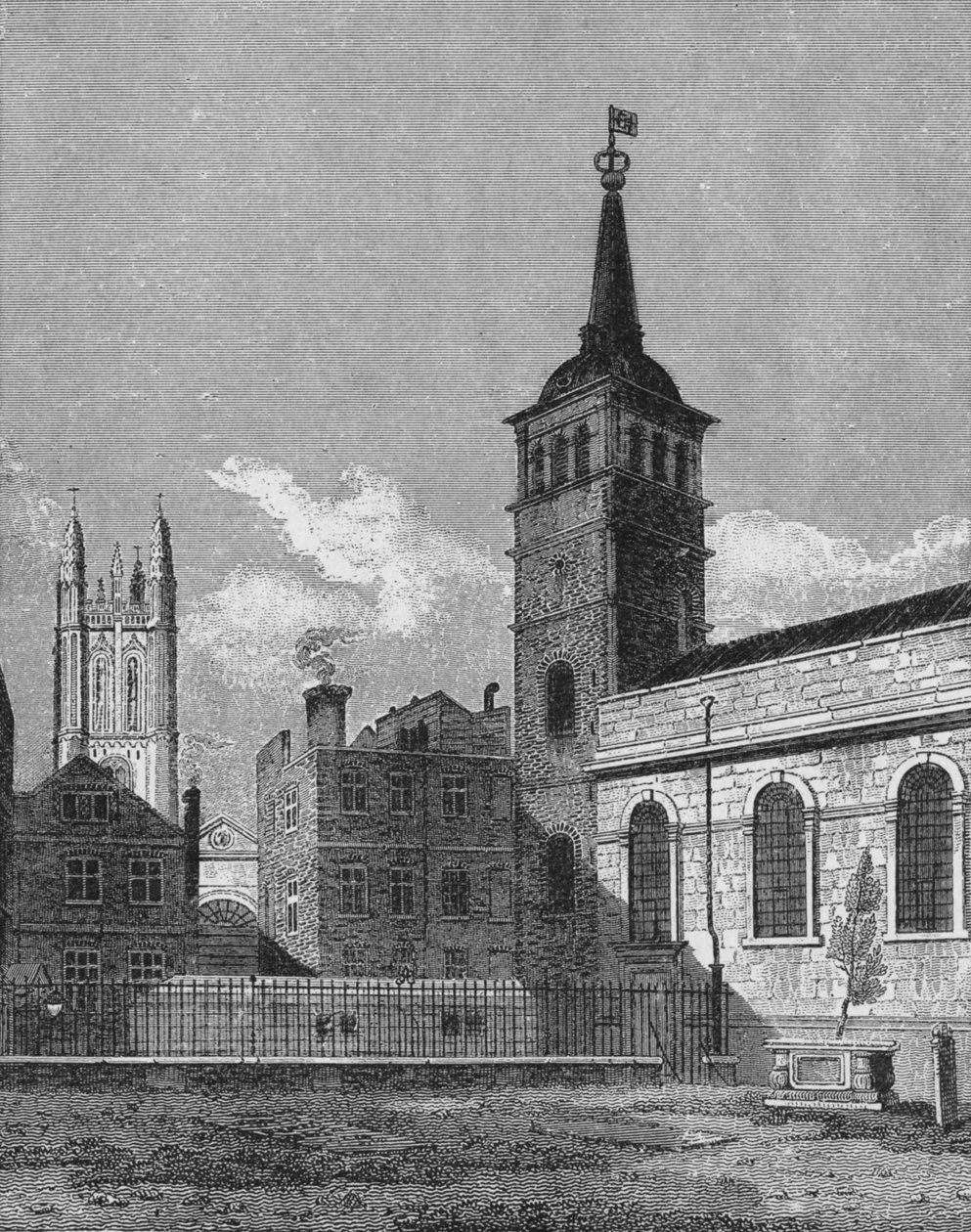 St. Peters Kirche, Cornhill, City of London, 1811 1911 von George Sidney Shepherd