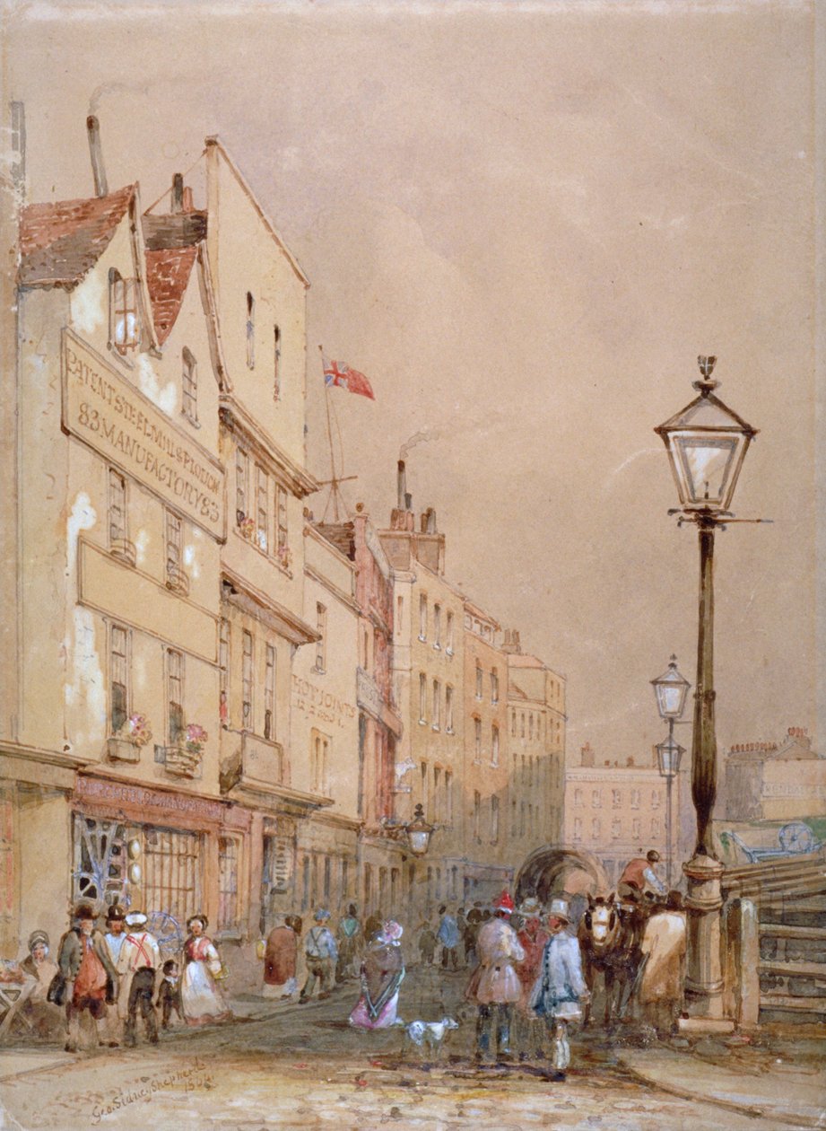 Ansicht des Smithfield-Marktes, City of London von George Sidney Shepherd