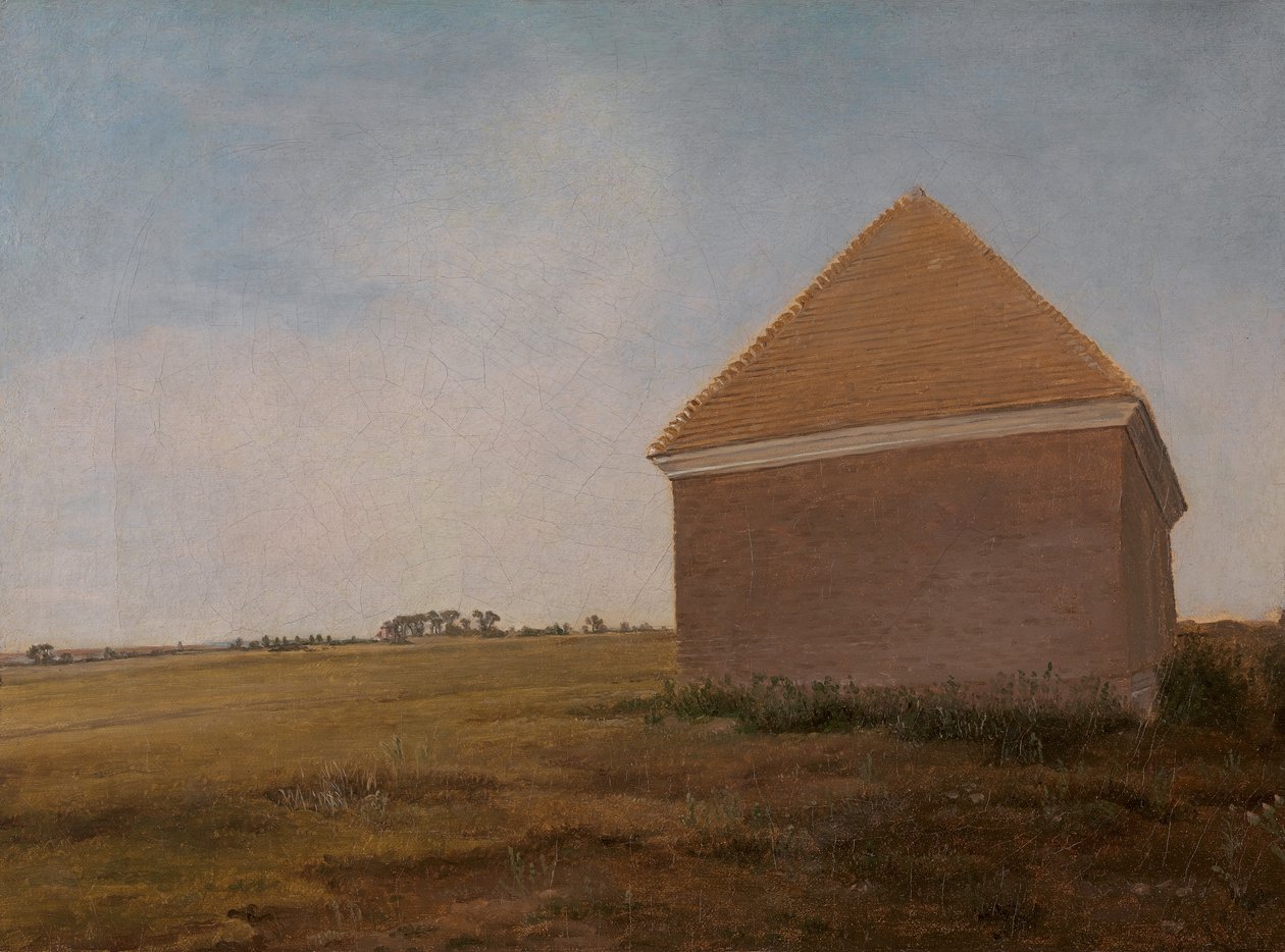 Newmarket Heath, mit den königlichen Stallungen am Ende des Beacon Course von George Stubbs