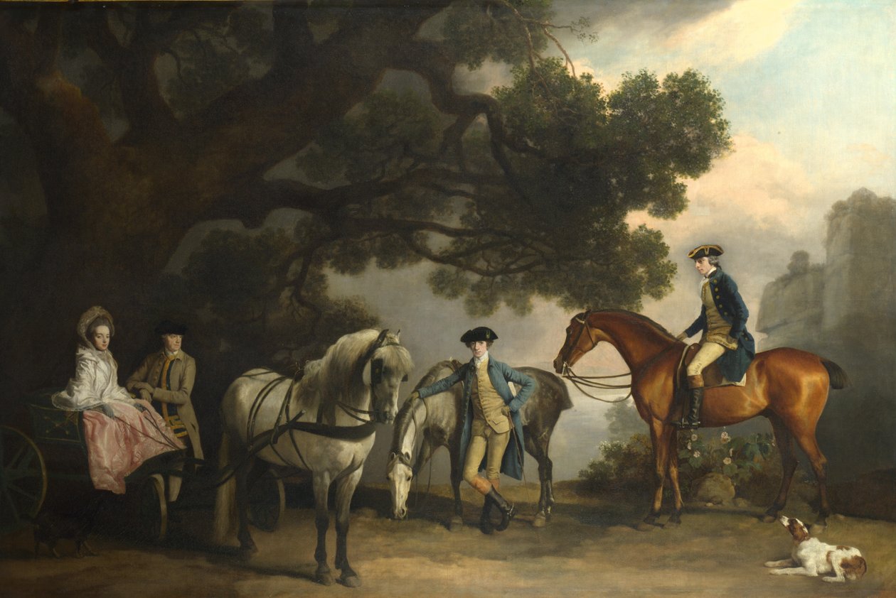 Die Familien Milbanke und Melbourne, um 1769 von George Stubbs