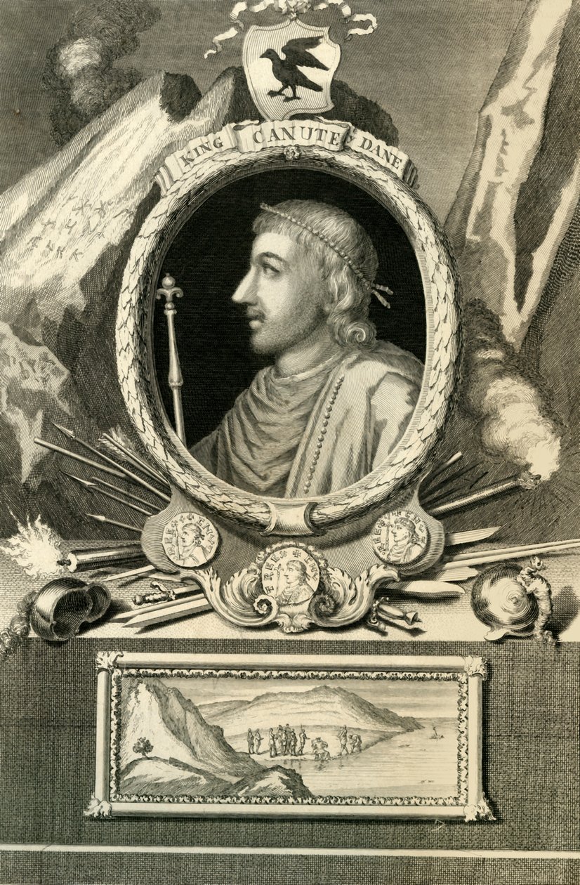 König Knut der Däne, 1732 von George Vertue