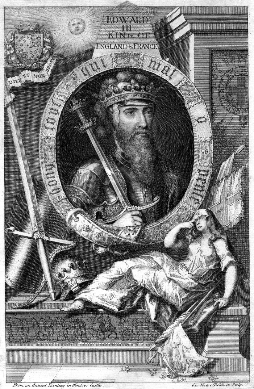 König Edward III. von England, 18. Jahrhundert von George Vertue