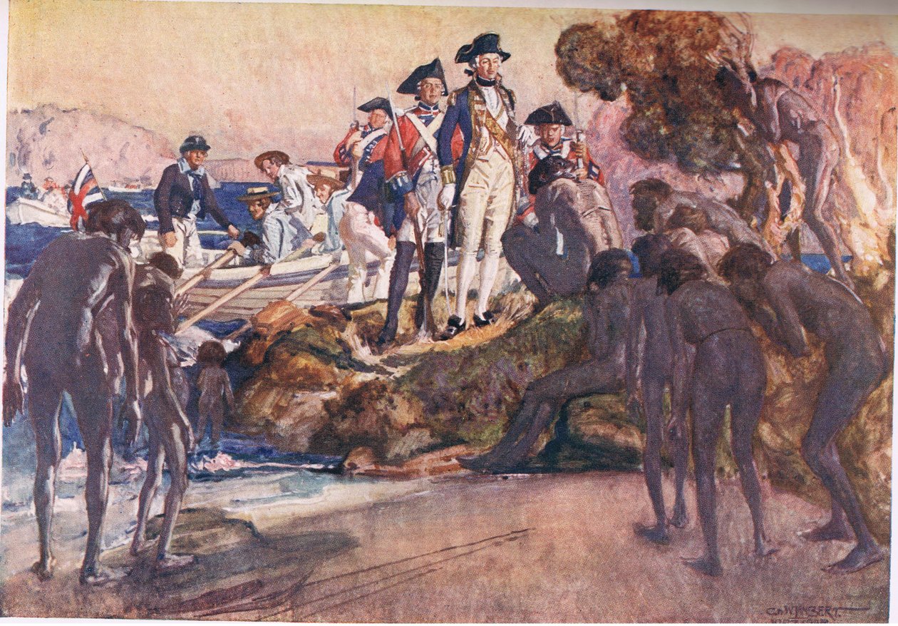 Gouverneur Phillip in Sydney Cove von George Washington Lambert