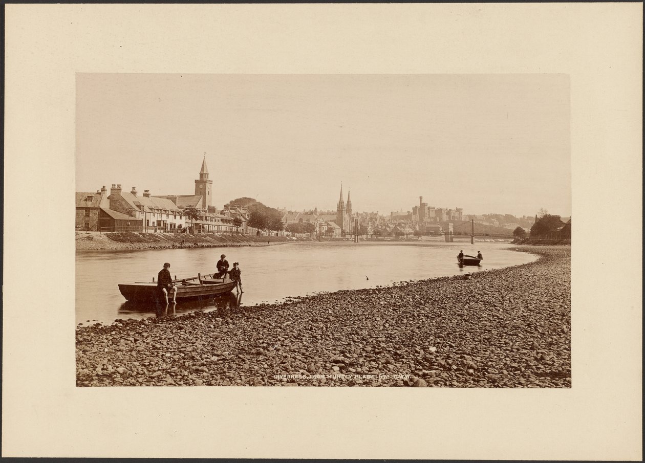 Inverness, von Huntly Place aus gesehen von George Washington Wilson
