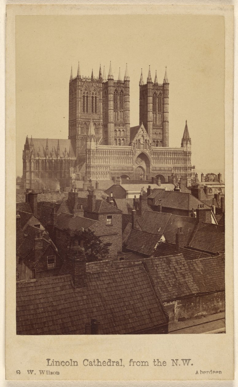 Kathedrale von Lincoln, von Nordwesten von George Washington Wilson