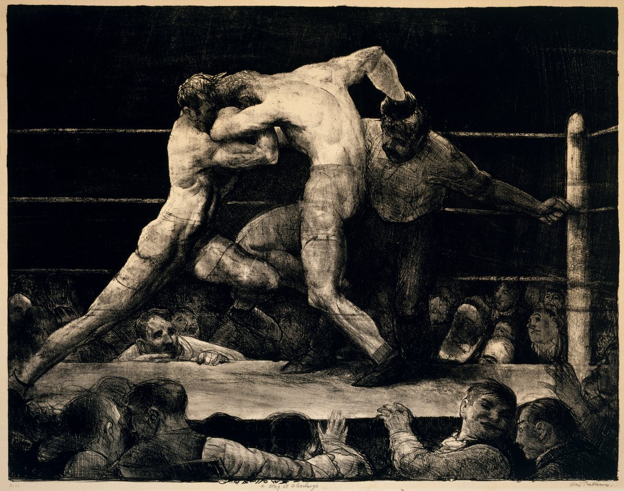 Ein Hirsch bei Sharkeys, 1917 von George Wesley Bellows