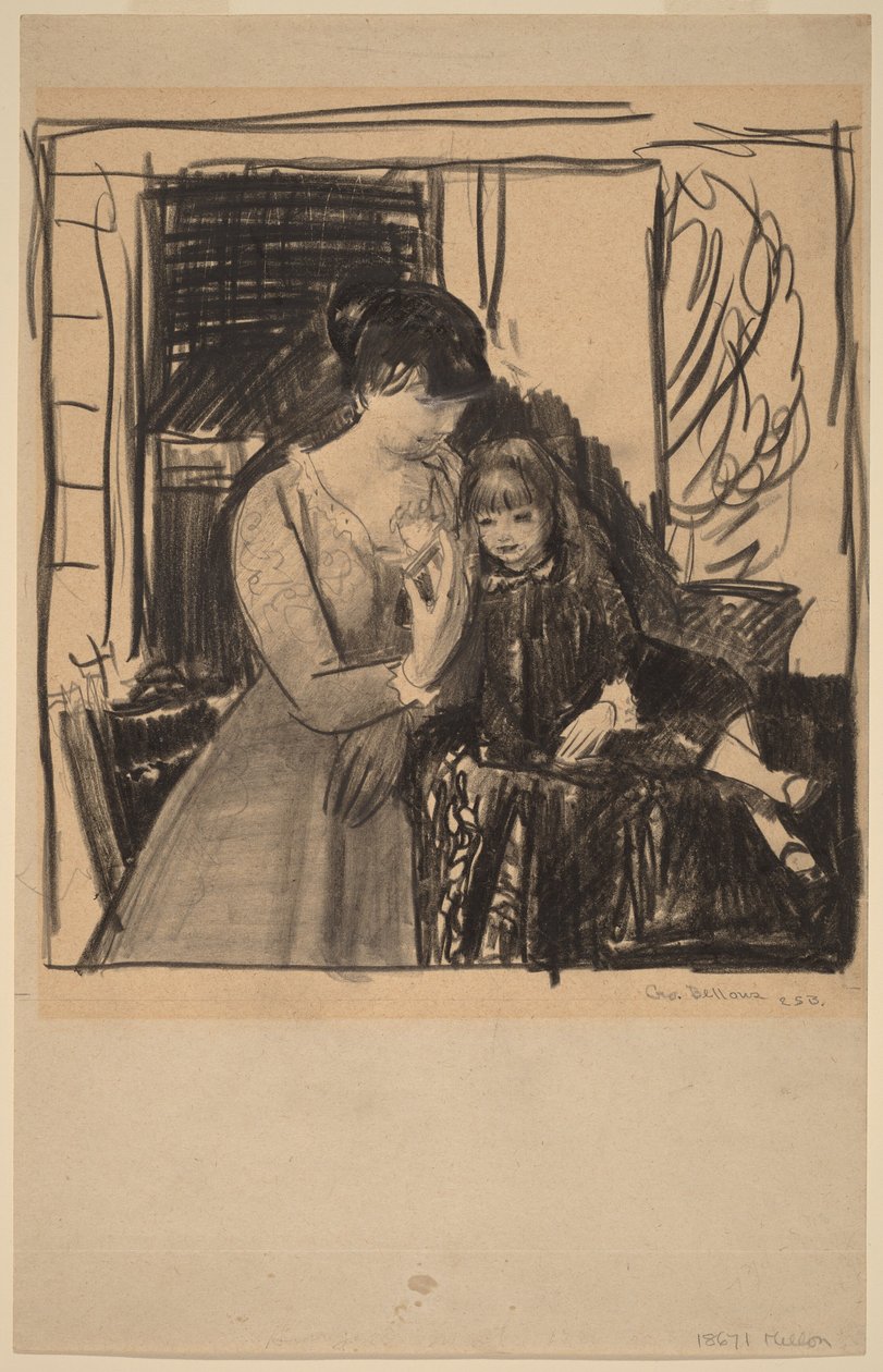 Anne und ihre Mutter von George Wesley Bellows