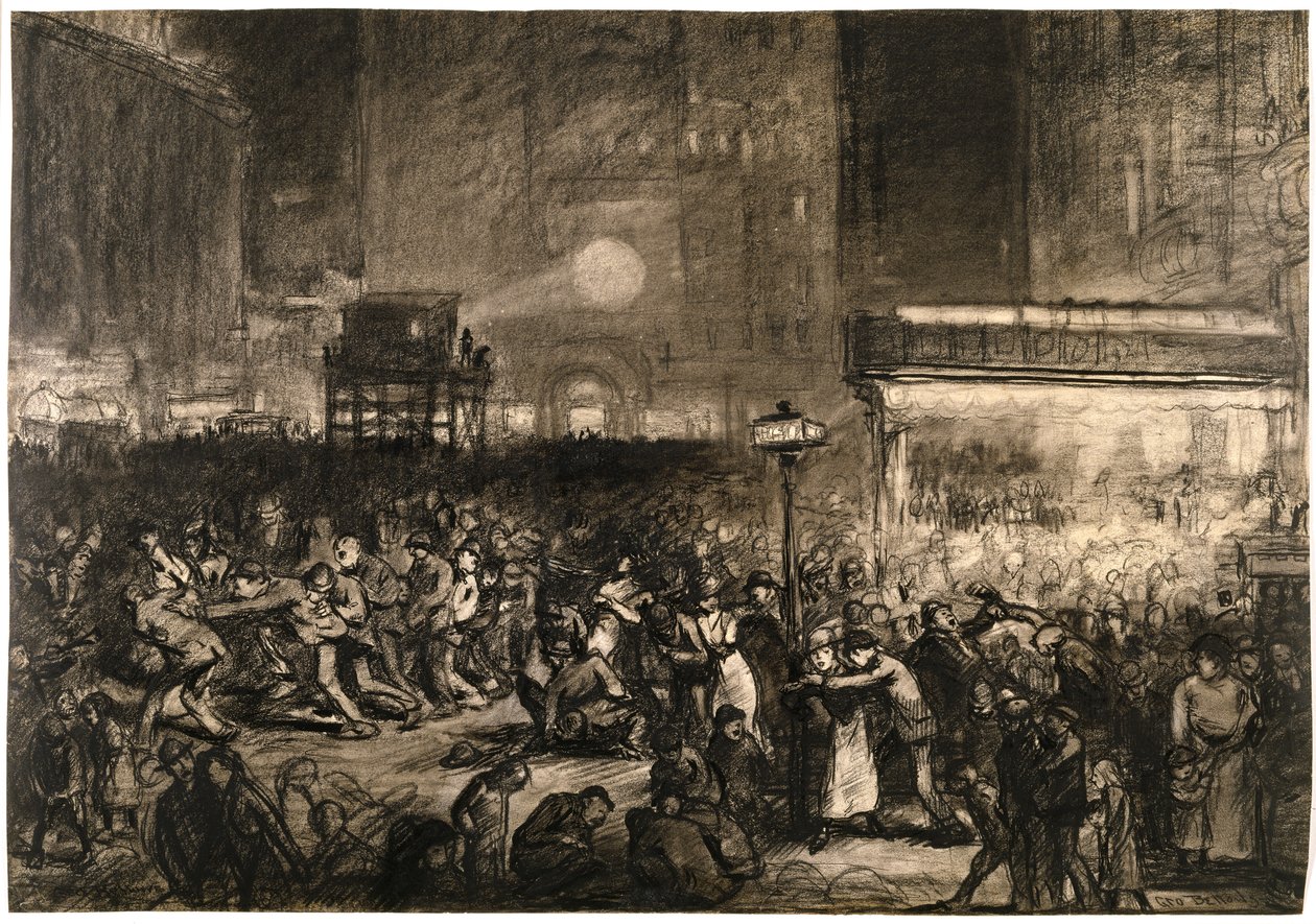 Wahlnacht am Times Square von George Wesley Bellows