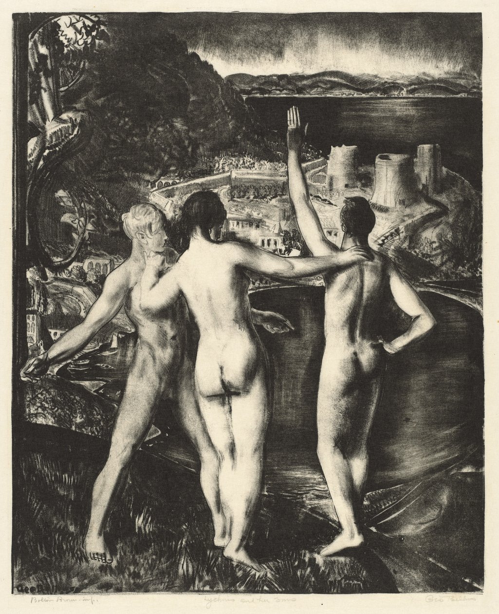 Lychnis und ihre Söhne, 1923 von George Wesley Bellows