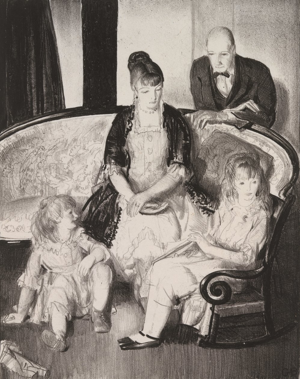 Meine Familie, zweiter Stein von George Wesley Bellows