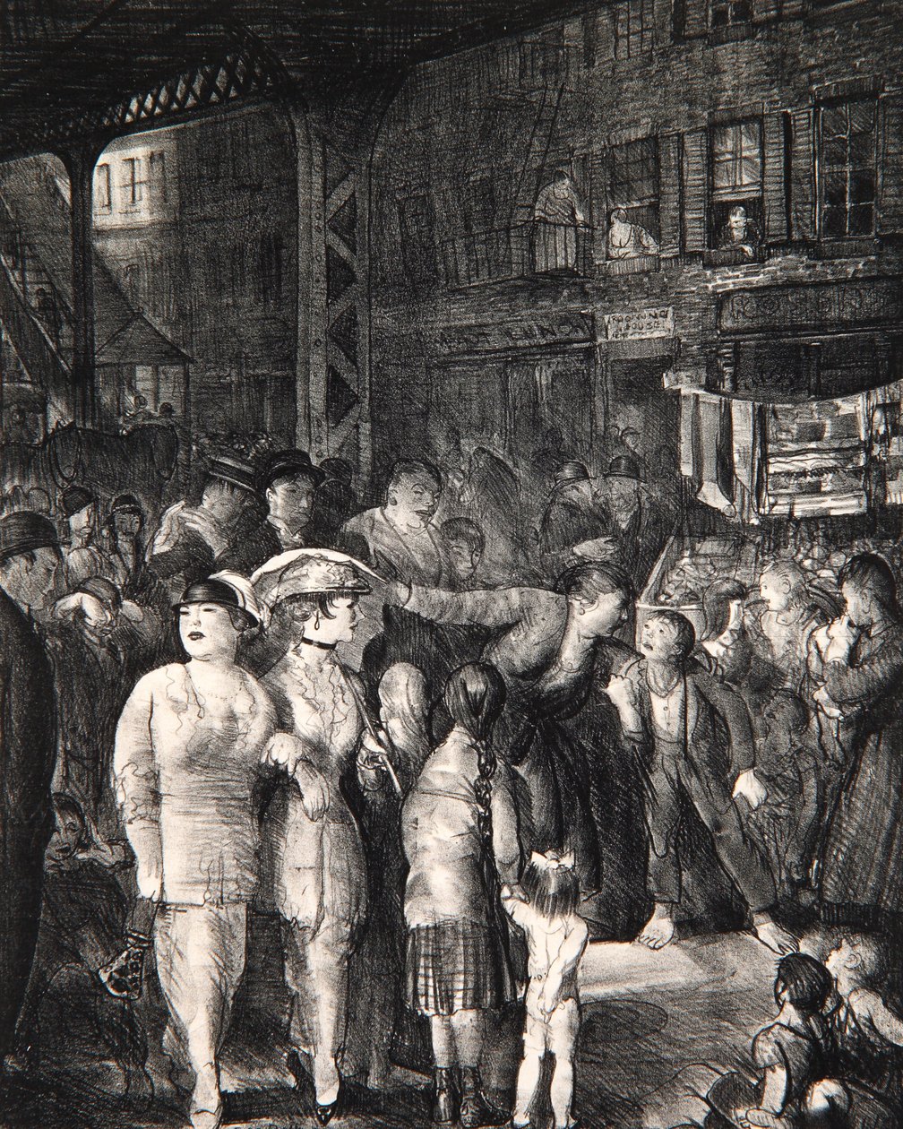 Die Straße, 1917 von George Wesley Bellows