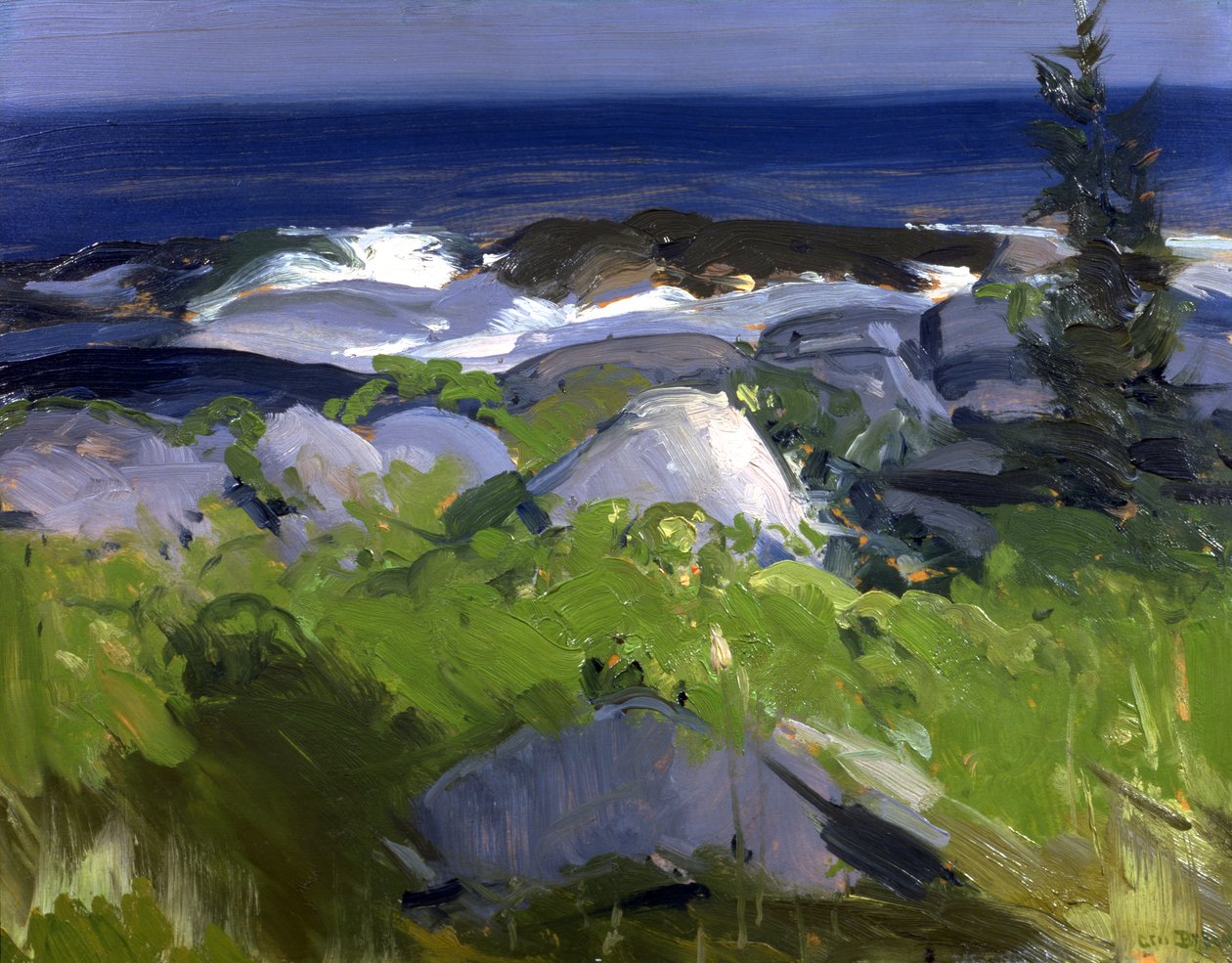 Weinbewachsene Küste - Monhegan Island, 1913 von George Wesley Bellows